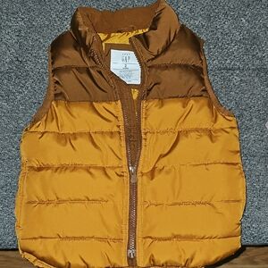 GAP Kids Golden Brown Puffer Vest